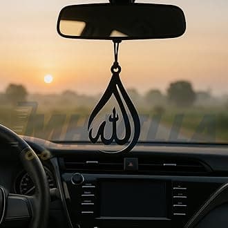 MH VILLA Acrylic Allah Car Hanging Accessories Interior