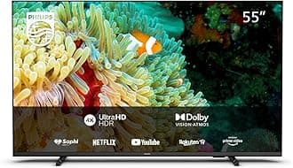 Philips 55PUS7607/12 55-Inch 4K LED TV | UHD & HDR10+ | Dolby Vision & Dolby Atmos | Google Assistant & Alexa Compatible