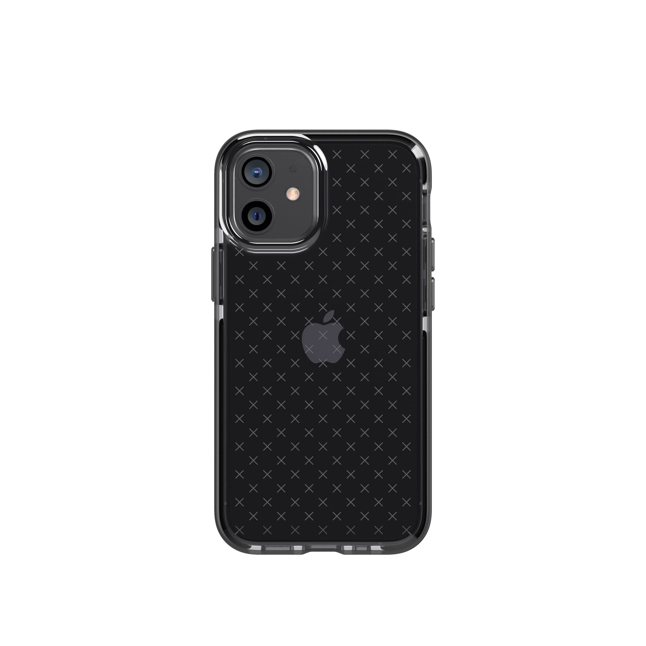 tech21 Evo Check Phone Case for Apple iPhone 12 and 12 Pro 5G with 12 ft Drop Protection, Smokey/Black T21-8373