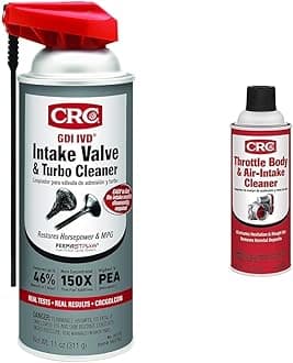 CRCGDI IVD Intake Valve & Turbo Cleaner Bundle with 12 Oz Throttle Body and Air-Intake Cleaner