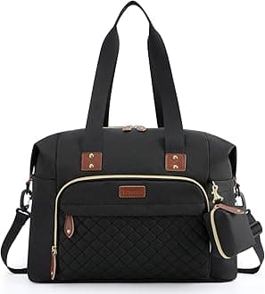 Diaper Bag Tote,Baby Diaper Bag with Pacifier Case Large Travel Diaper Tote Caddy for Mom and Dad Multifunction Large Baby Bag - Black