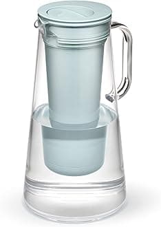 Home – Water Filter Pitcher, 7-Cup, Seafoam, BPA Free Designed for Everyday Protection Against Bacteria, parasites, microplastics, Lead, Mercury, PFAS, and a Variety of Chemicals