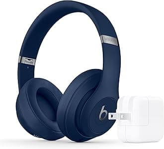 Beats Studio3 Wireless in Blue with Apple 12W USB Power Adapter