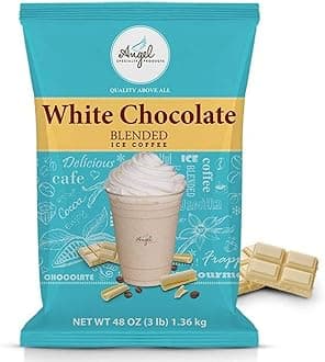 Angel Specialty Products - Blended Ice Coffee - Frappe Powder Mix - White Chocolate Mocha [3 LB] [34 Servings]