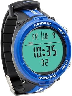 CRESSI Nepto Watch Computer Blue - Freediving Watch/Computer, Blue, One Size, Unisex Adult