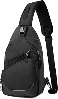 VASCHY Sling Bag for Men Women, One Strap Over the Shoulder Cross Body Backpack Chest Bag for Hiking/Travel/Outdoor