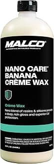 Nano Care Banana Creme Wax - Deep Gloss Shine and Long-Lasting UV Protection/For Automotive, Marine and Industrial Finishes / 32 oz. (197732)