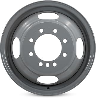 New Single 16" 16x6 Inch Steel Wheel for 1985-1997 Ford F350 DRW | OEM Design Replacement Rim | Painted Grey | Direct Fit - OE Stock Specs | 3037