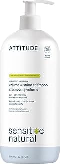 Hair Shampoo for Sensitive Dry Scalp, EWG Verified, Soothing Oat, For Thin Hair, Naturally Derived Ingredients, Vegan and Plant-Based, Volume and Shine, Unscented, 32 Fl Oz