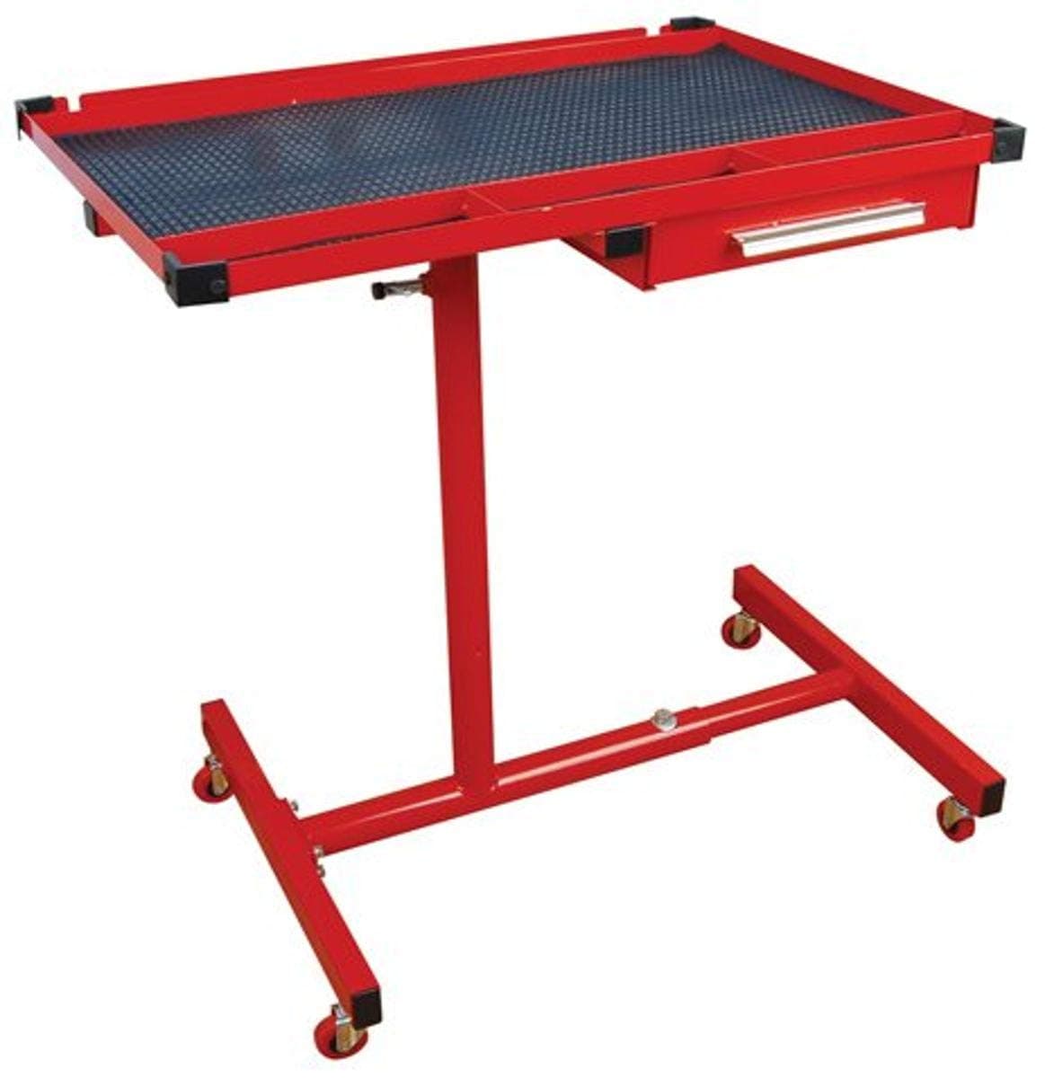 Tools (7012 Heavy-Duty Mobile Work Table with Drawer,Red