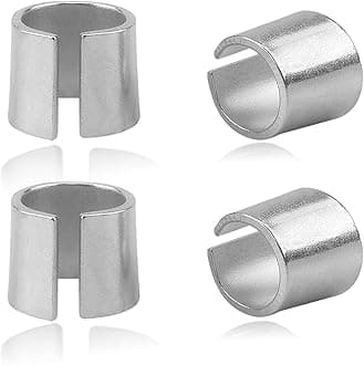 4 PCS Battery Post Shim Lead, Pure Lead Battery Terminal Adapter for Positive & Negative Post, Automotive Battery Terminal Converter Post Adapters, Car Accessories