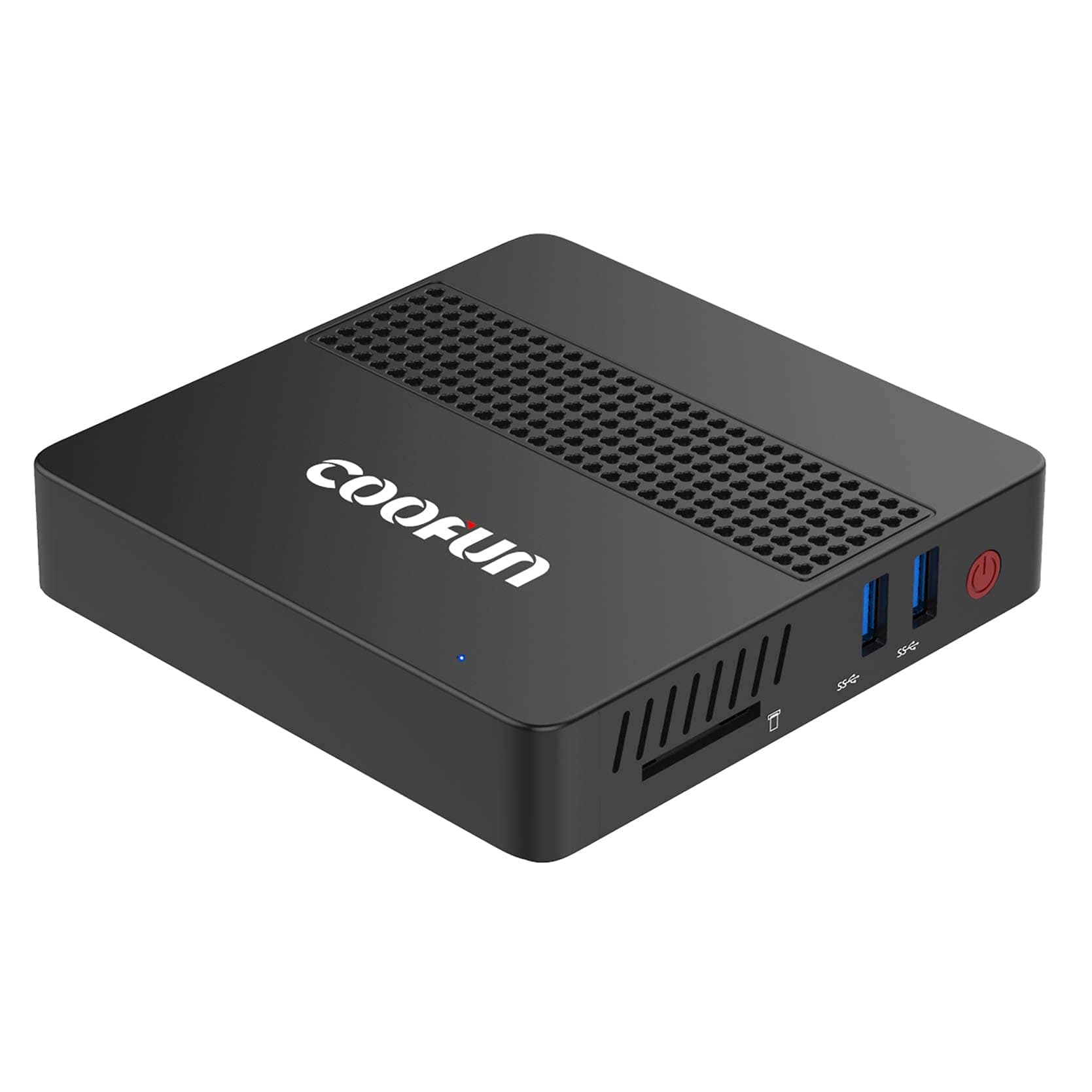 COOFUN Desktop Mini PC Intel Celeron J3455 Processor (up to 2.3GHz),8G LPDDR4/SSD 128GB Windows 10 HDMI&VGA Display 2.4G+5G Dual WiFi USB 3.0/BT 4.2 Support Linux, WOL,PXE Boot and Auto Power On