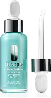 Clinique Acne Solutions Acne + Line Correcting Face Serum With Salicylic Acid | Anti-Aging + Smoothing, 1 Fl Oz