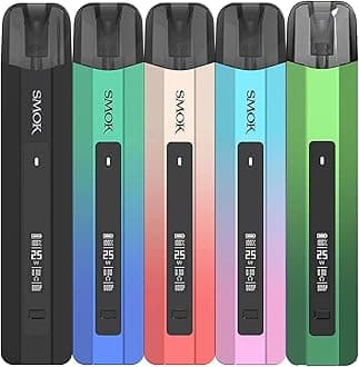 Smok Nfix Pro Kit – 25W Draw Activated Vape Pod Kit – 700mAh Type C Charging E Cigarette Pen Quick Charging – Adjustable Airflow - New Smok LP1 Coils (Green Gold)