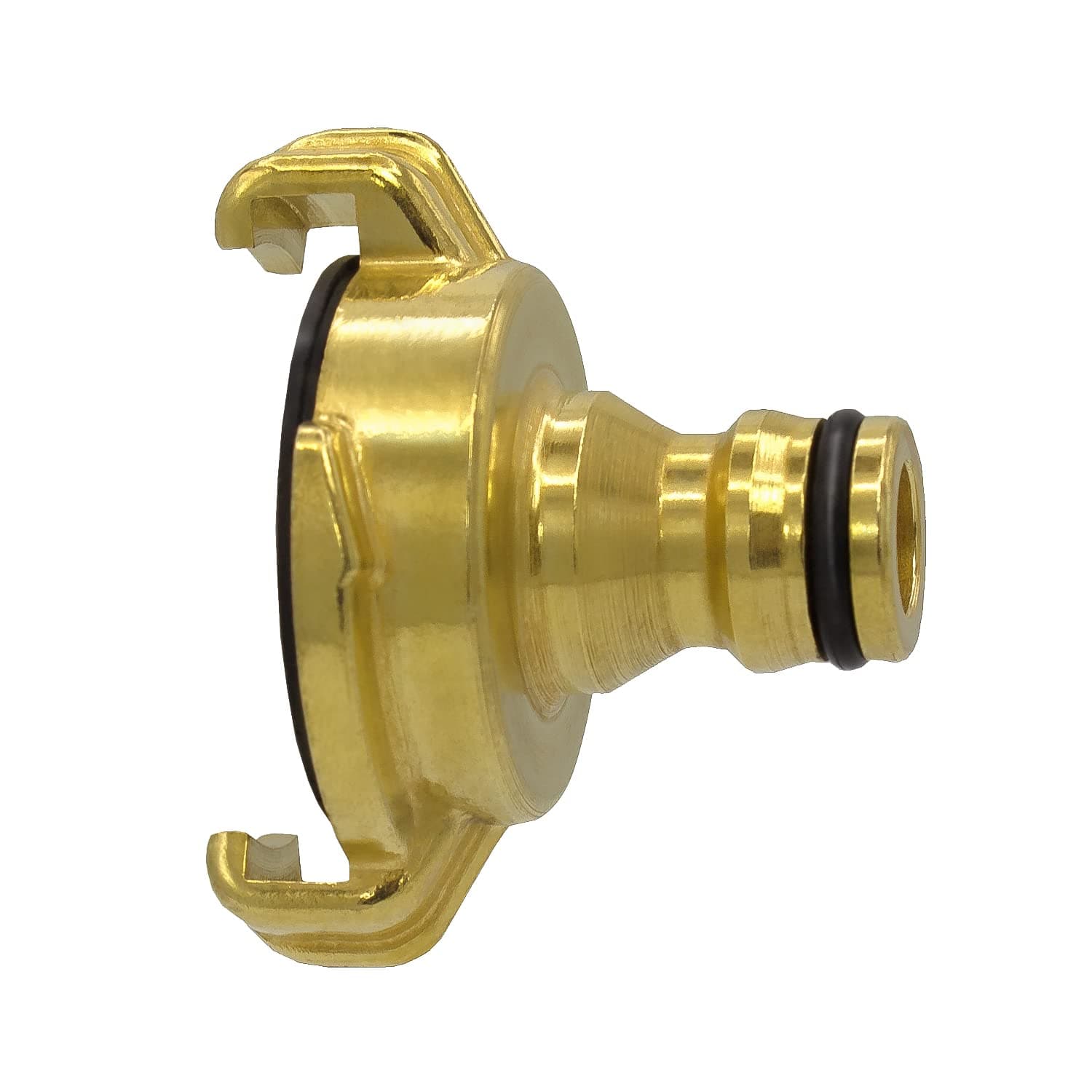 VARIOSANGeka System Quick Coupling to Plug-In Coupling Adapter 12999, Blank Brass