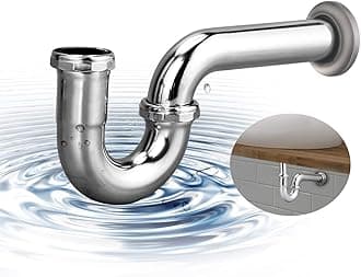 Brass P-trap Pipe Basin Sink Waste Kit with Reducing Washer 1-1/2'' 22GA