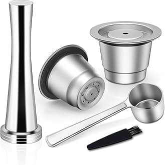 Lianlai Stainless Steel Coffee Pod, Reusable Espresso Capsule, Distilled Coffee Pods