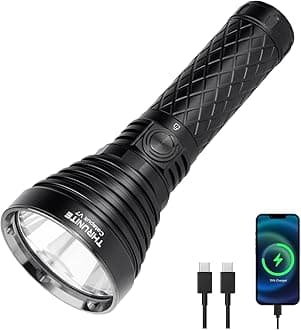 Catapult V7 SFT90 LED Flashlight, 4010 High-Lumen Long-Range (1081m) Tactical Flashlight, USB-C Rechargeable Flashlight with 7500mAh Battery, Bright Flashlight for Emergency, Search & Rescue