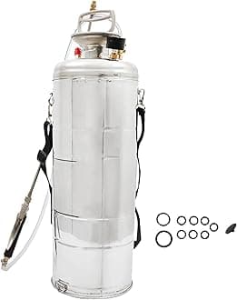 Hand Pump Sprayer Stainless Steel Sprayer for Indoor and Outdoor 3 Gallon Sprayer 20 in Wand 3 FT Hose