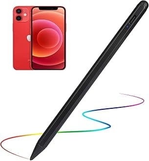 Stylus Pens for iPhone SE/12/X/9/8/7/13/14/15i Pencil, Evach Active Digital Pen High Sensitivity Pencil with 1.5mm Ultra Fine Tip Stylus Pen for iPhone SE/12/X/9/8/7/13/14/15i,Black