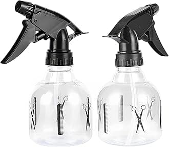 TakFree Misting Spray Bottle, 250ml Empty Water Hair Mist Spray Bottle Refillable Trigger Sprayer Plastic Sprays Bottles for Hair Styling Travel Plants-2pcs