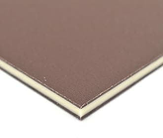 BuyPlastic King ColorCore Plastic Sheet 3/4" x 24" x 24" Brown-Tan-Brown Color Core, HDPE Board, High Density Polyethylene Panel