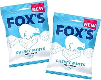 Fox's Chewy Mints Peppermint 140g (Pack of 2)