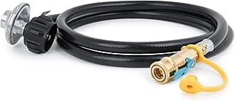 6 Feet Propane Regulator Hose - 1/4" Female Quick Connect x Acme Nut for Olympian 5100 5500 RV Grill and Low Pressure LP Gas Grill, Heater