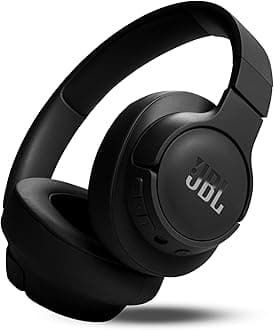 JBL Tune 770NC Wireless Over Ear ANC Headphones with Mic, Upto 70 Hrs Battery, Speed Charge : 5 min Charge Gives up to 3H of Playback, Customized EQ, Google Fast Pair, Dual Pairing, BT 5.3 (Black)