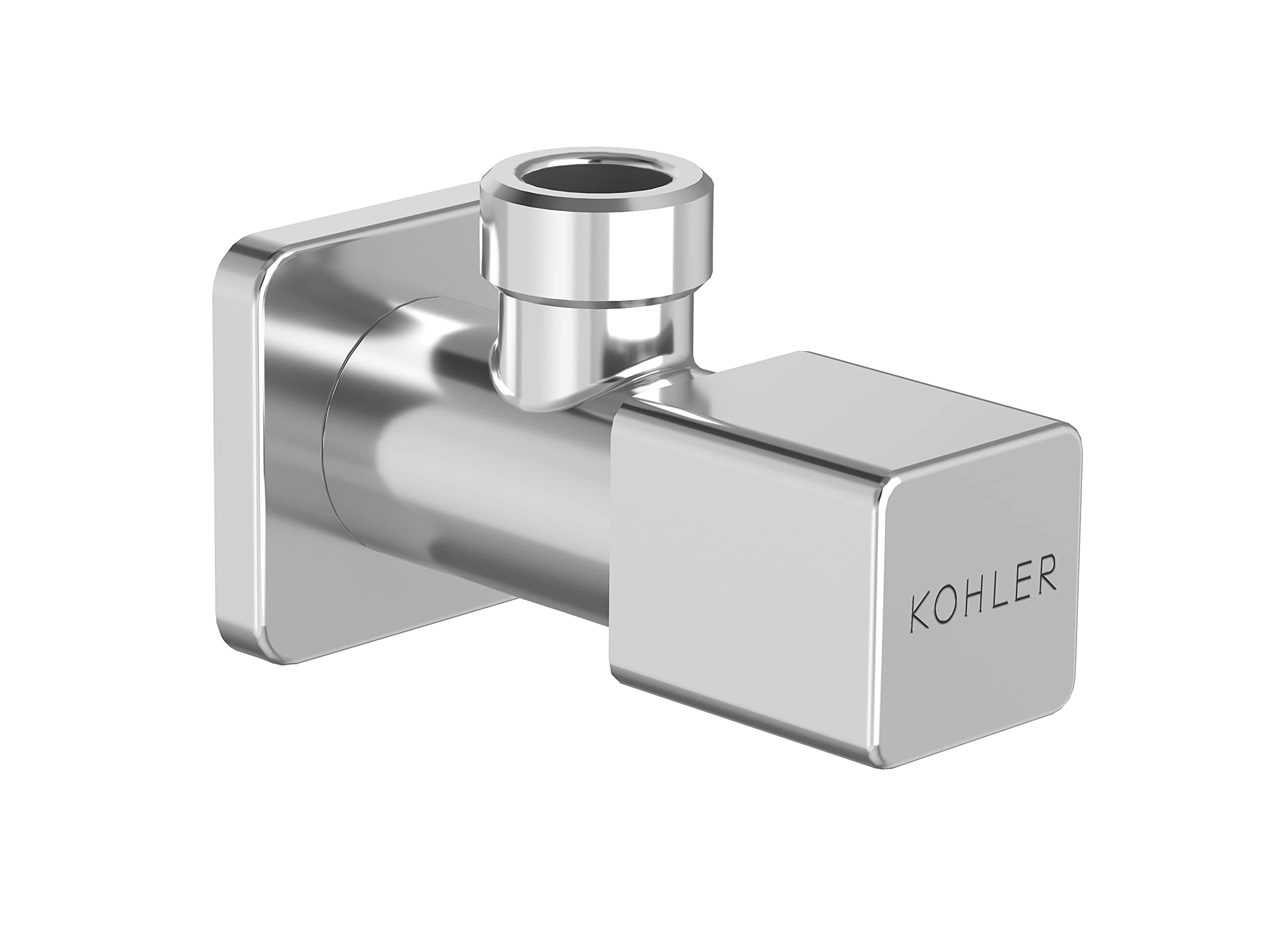 - Complementary 80158IN-9-CP Brass Angle Valve for Bathroom & Kitchen | Brass Angle Cock with Flange Connection | Wall Mounted | Chrome Finish, (4.33 x 2.36 x 1.97 inches)