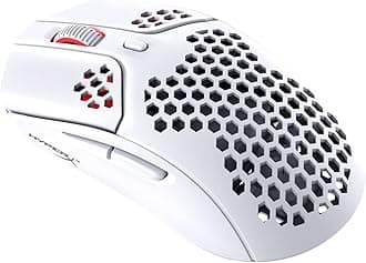 Pulsefire Haste - Wireless Gaming Mouse - Ultralight, 62g, 100 Hours Battery Life, 2.4 GHz Wireless, Honeycomb Shell, Hex Design, up to 16000 DPI, 6 Programmable Buttons - White/Pink