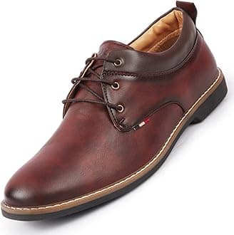 Men's Formal Lace Up Oxford Shoes for Office|Meetings|Daily|Comfort|Fashion|Stylish|Parties|Outdoor|Occasions|TPR Welted Sole (6-13 UK)