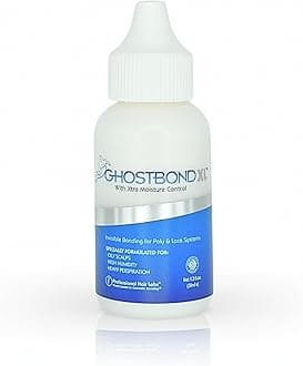 GHOSTBOND XL Hair Replacement Adhesive 1.3oz- Invisible Wig Bonding Glue: Water & Oil-Resistant, Non-Toxic, Light Hold for Secure and Natural-Looking Poly and Lace Hairpiece, Wigs & Toupee Systems