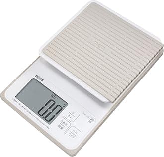 Tanita KW-320 WH Cooking Scale, Kitchen Scale, Waterproof, Digital, 6.6 lbs (3 kg), 0.1 g Unit, Washable Kitchen Scale