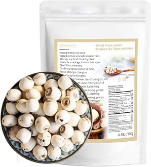 Dried lotus seed 10.58 oz/300g Dessert soup Congee ingredients Peeled lotus seeds White Lotus Seed Dried