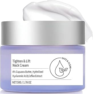 Tighten and Lift Neck Cream, Moisturize Tightening Lifting Sagging Skin, Help Reduce Fine Lines Wrinkles,Suitable for All Skin Types of Face and Neck (1.76OZ)