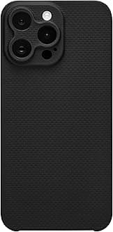 Compatible with iPhone 15 Pro Max | iPhone 15 Pro Max Case | Midnight | Durable Thin Phone Case | 0.6mm Aramid Fiber, Precision Laser-Cut, Full Camera Protection, Non-Slip Matte Finish
