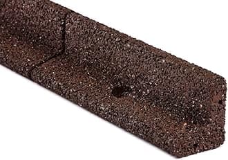 Brown Recycled Rubber 4ft Garden Edging Lawn Edging (6pc Box)