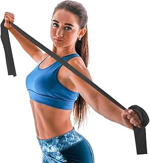 Vissco Active Band | Physical Resistance Band for Exercise, Workouts, Gym, Stretching, Yoga, Physical Therapy, Sports, Strengthening of Muscles & Joints - Extra Heavy Resistance (Black)