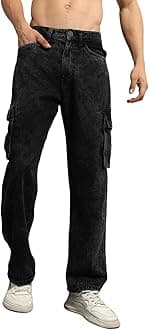 Hubberholme Men Cotton Relaxed Fit Mid-Rise Casual Jeans 31