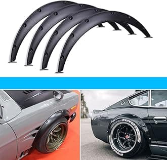 DREAMIZER 4x 2"/50mm Flexible Car Fender Flares Universal Extra Wide Body Kit Wheel Arch Protector