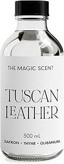 The Magic Scent Tuscan Leather Diffuser Oil - Hotel & Home Luxury Scents - Diffuser Oil Scents for Home Designed for Use in All Diffusers - 16.9 fl oz, 500 mL