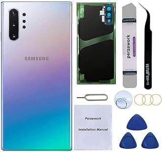 Rear Back Glass Replacement for Samsung Galaxy Note 10 6.3 inches with Reparing Toolkit and Pre-Installed Adhesive (Aura Glow)