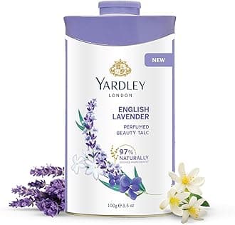 Yardley London English Lavender Perfumed Deodorizing Talc Talcum Powder 100gm, 3.5 Ounce