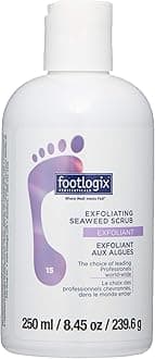 Footlogix - Exfoliating Seaweed Scrub - Gentle Exfoliation W/O Irritation - With Organic Microalgae, Essential Oils & Polished Pumice - Smooths Feet, Legs & Body - For Pedicures, Massage - 8.45 Fl. Oz
