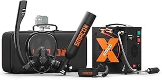 SMACO Scuba Tank with Sub-Mask Mini Scuba Tank 0.5L Provide About 6 Minutes Underwater Breath Within 30ft Diving Depth, Small Scuba Tank Diving Tanks for Shallow Water Diving