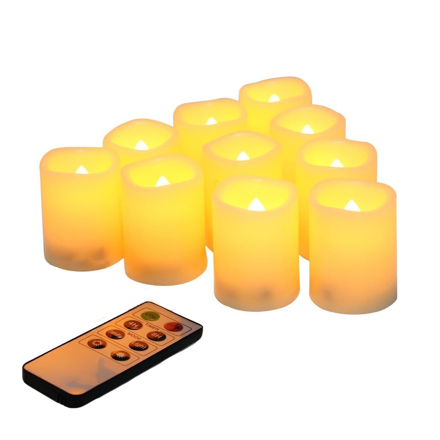 10 PCS 5cm Remote Votive