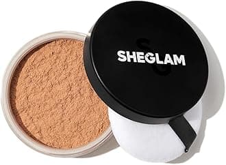 SHEGLAMBaked Glow Setting Powder Oil Control Loose Face Powder Translucent Pore-Less Flawless Smooths Fine Lines Glowy Powder - Deep Brown