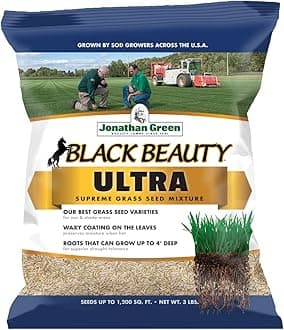 Jonathan Green (10321) Black Beauty Ultra Grass Seed - Cool Season Lawn Seed (3 lb)