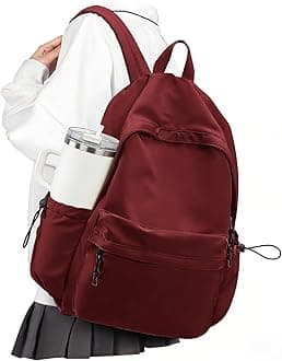 VECAVE Lightweight Casual Laptop Backpack Purse for Women,Travel Backpack with laptop compartment